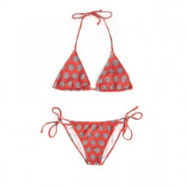 AROS ROJO Bikini cortina